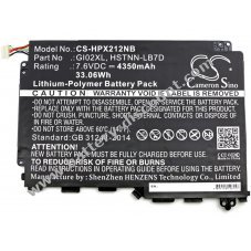 Battery for Laptop HP Pavilion X2 12-b000ng 12 inch