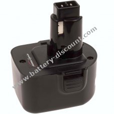 Battery for Black & Decker percussion drill HP122K 2000mAh