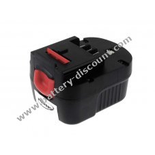 Battery for Black & Decker type A1712 2000mAh