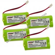 4x battery for cordless phone Siemens gigaset A245, A265, A160