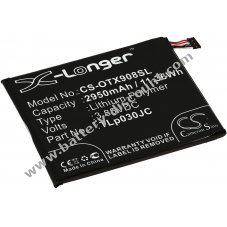 Battery for mobile phone, Smartphone Alcatel One Touch A3 XL Dual SIM