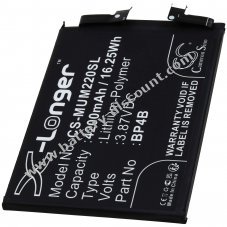 Battery suitable for smartphone Xiaomi Mi 12 Lite 5G 2203129I type BP4B