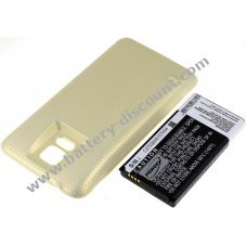 Battery for Samsung Galaxy S5/ type EB-B900BC gold 5600mAh