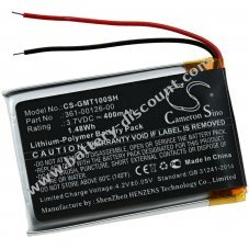 Battery for compatible with Garmin type 361-00126-00