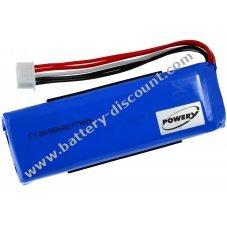 Battery for JBL type GSP1029102A (please mind the polarity)