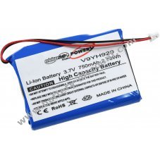 Battery suitable for MP3 player Samsung YH-920, YH-925, type PPSB0502