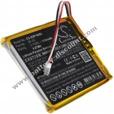 Rechargeable battery suitable for DAB, DAB+ digital pocket radio Sony XDR-P1DBP, type SF-03