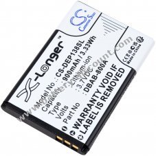 Battery for Doro 1378 1380 1382 1385 Senior mobile phone