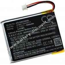 Rechargeable battery suitable for wireless headphones Sennheiser PXC 550, type AHB413645PCT etc.