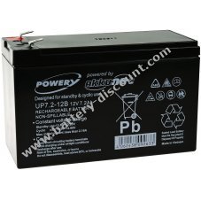 Powery lead-gel battery for USV APC Smart-UPS SC420I