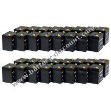 Powery replacement rechargeable battery for USV APC Smart-UPS RT 10000 RM