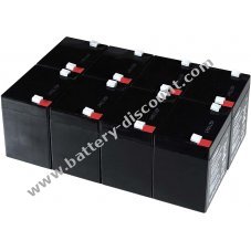 Powery lead-gel battery for USV APC Smart-UPS 2200 RM 2U