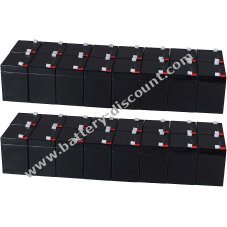 Powery lead-gel battery for USV APC Smart-UPS RT 10000 RM