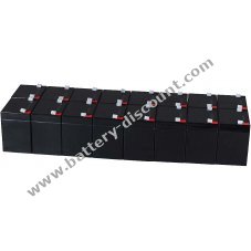 Powery lead-gel battery for USV APC Smart-UPS RT 3000 RM