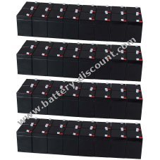 Powery lead-gel battery for USV APC Smart-UPS SURT20KRMXLI