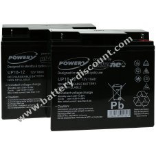 Powery lead-gel battery for USV APC Smart-UPS SUA1500I