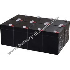 Powery lead-gel battery for USV APC Smart-UPS UM3000RMXLI2U 5Ah 12V