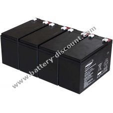 Powery lead-gel battery for USV APC Smart-UPS 1500 9Ah 12V