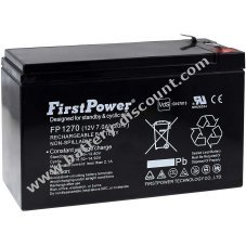 FirstPower lead-gel battery for USV APC Smart-UPS SC 420 7Ah 12V