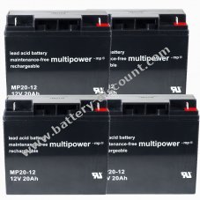 Powery lead-acid battery  (multipower) for USV APC Smart-UPS SMT3000I 20Ah (also replaces 18Ah)