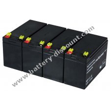 Powery Lead battery suitable for APC Smart UPS SMT1500RMI2U 12V 7,2Ah