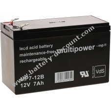 Spare battery (multipower ) for UPS APC Smart-UPS SC 420 12V 7Ah (replaces 7,2Ah)