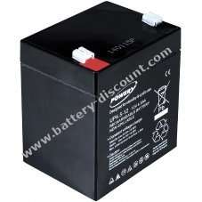 Powery lead-gel battery for APC Back-UPS BF350-GR