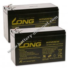 KungLong Lead gel batteries for UPS APC Smart-UPS SUA750I 9Ah 12V (replaces also 7,2Ah / 7Ah)