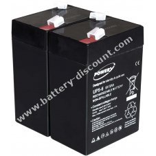 Powery lead-gel battery for APC RBC 1 6V 5Ah (replaces 4Ah 4,5Ah)