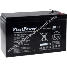 FirstPower lead-gel battery for USV APC RBC110 7Ah 12V