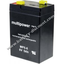 Powery Replacement battery for APC RBC1 6V 5Ah (replaces 4,5Ah 4Ah)