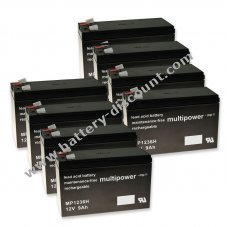 Powery Lead battery MP1236H compatible with APC RBC105 9Ah 12V (replaces also 7,2Ah/7Ah)