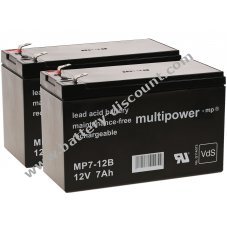 Spare battery (multipower) for UPS APC Smart-UPS 750, APC RBC48 and others 12V 7Ah (replaces 7,2Ah)