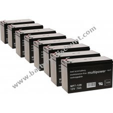 Spare battery (multipower) compatible with UPS APC RBC27 12V 7Ah (replaces 7,2Ah)