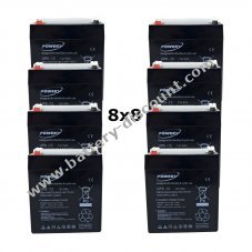 Powery Lead gel battery 12V 6Ah for APC Smart-UPS SURT15KRMXLI