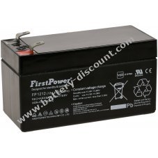 FirstPower Lead-Gel battery FP1212 replaces APC RBC 35 1,2Ah 12V VdS