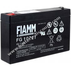 Replacement battery FIAMM FG10721 6V 7,2Ah for baitboat, baitbott, boat, feeding boat