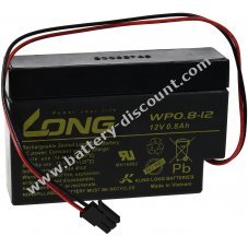 KungLong lead-acid battery WP0.8-12H Molex plug for home & house roller shutters