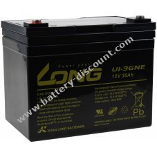 Long lead-acid battery U1-36NE 12V 36Ah