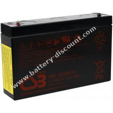 CSB high-current lead-acid battery HRL 634W 6V 8.2Ah