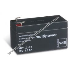 Powery Lead-acid battery (multipower) MP1.2-12 replaces FIAMM FG20121A