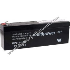 Powery Lead-acid battery (multipower) MPC2.4-12 replaces MP2.4-12C cycle-proof