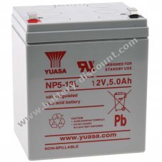 YUASA lead-acid battery NP5-12L, replaces NPH5-12 high-current resistant