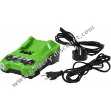 Charger for Greenwork Tools G-24C Li-Ion, 24V 2.0A