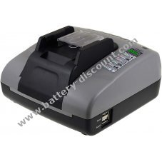 Powery Battery charger with USB for Makita 12V type MK1475 / BH1420