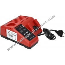 Charger compatible with Milwaukee M12-18FC for 12V - 18V stick and pusher batteries