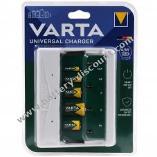 VARTA universal battery charger for AA, AAA, C, D or 1x 9V NiMH batteries