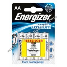 Energizer Ultimate Lithium AA Mignon battery 4pcs blister