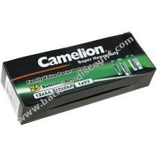 Camelion batteries economy set box 25pcs (12xAA, 12xAAA, 1x9V)