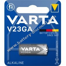 Varta alkaline battery V23A V23GA 23AE 12V 1 blister pack